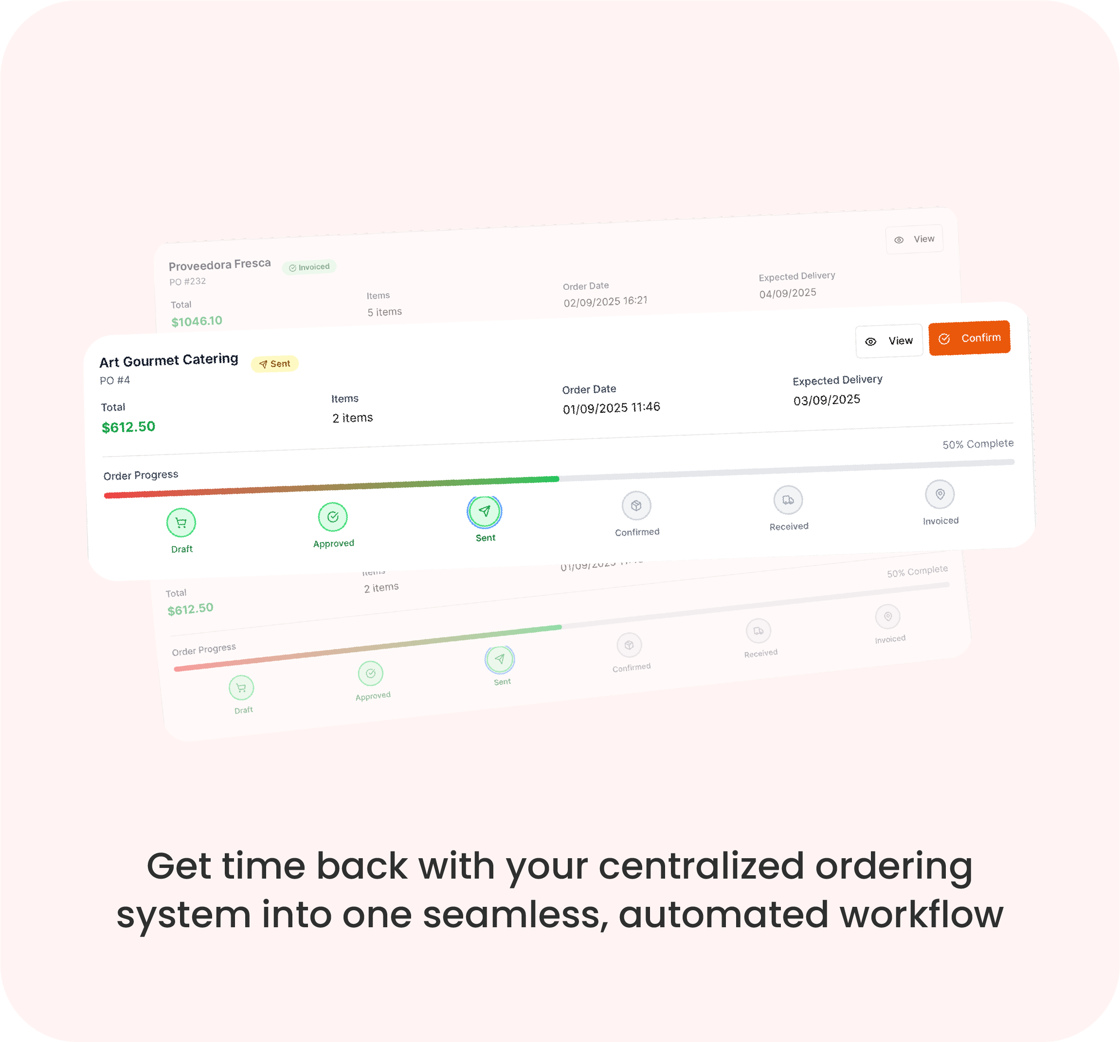 Get time back with centralized ordering system