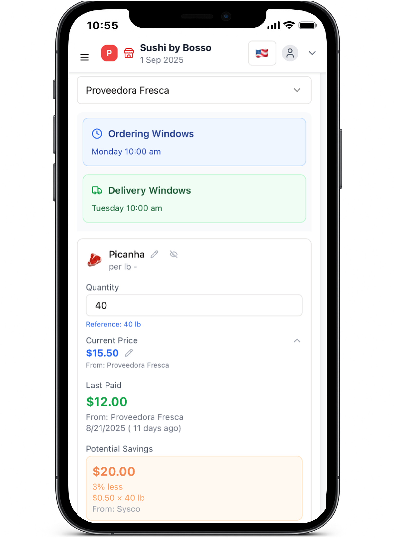 Pancho mobile app interface